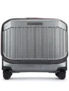 Piquadro Four Wheeled Computer Briefcase Luggage In Grey