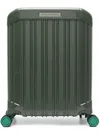 Piquadro Four-wheels Cabin Suitcase In Green