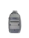 Piquadro Geometric-pattern Backpack In Gray