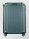 Piquadro Hard Shell Travel Trolley With Four Wheels In Blue