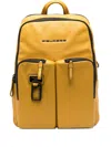 Piquadro Harper Backpack In Yellow