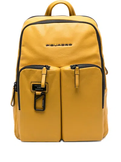 Piquadro Harper Backpack In Yellow