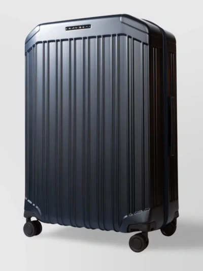 Piquadro Horizontal Ridges Travel Essential In Black