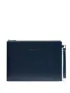Piquadro Ipad Compartment Leather Clutch In Pattern