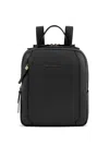 Piquadro Ipad Leather Backpack In Black