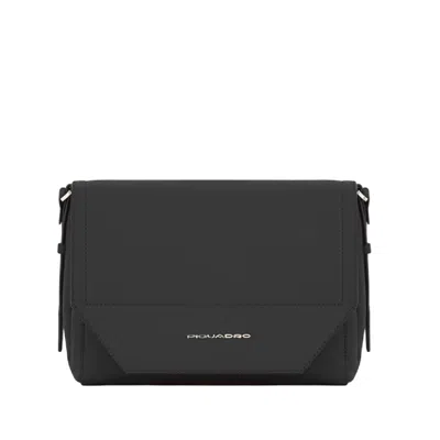 Piquadro Ipad Mini Shoulder Strap Bag In Black