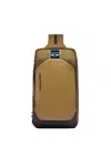 Piquadro Ipad Mini Backpack Adjustable Straps Pockets In Brown