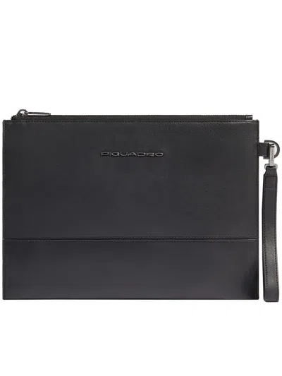 Piquadro Ipad Pro11 Clutch Bags In Black