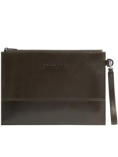 Piquadro Ipad Pro11 Clutch Bags In Green
