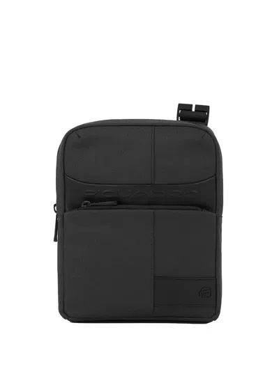 Piquadro Ipad-holder Cross Body Bag In Black
