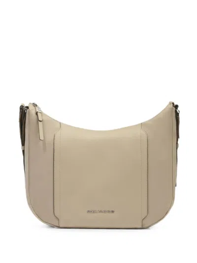 Piquadro 아이패드 ® 로고 장식 숄더 백 In Neutral