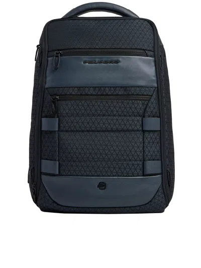 Piquadro Laptop And Ipad Backpack In Blue