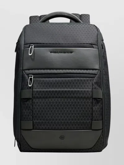 Piquadro Laptop And Tablet Backpack In Black