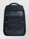 Piquadro Laptop And Tablet Geometric Backpack In Blue