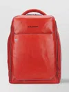 Piquadro Leather 2-compartment Backpack With 14'' Laptop Sleeve