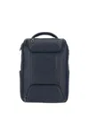 Piquadro Leather Backpack In Blue