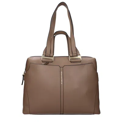 Piquadro Leather Business &amp; Laptop Women's Bag In Brown