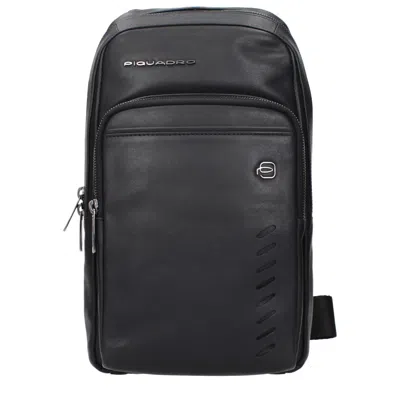Piquadro Leather Crossbody Women's Bags In Black