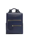 Piquadro Leather Ipad® Backpack In White