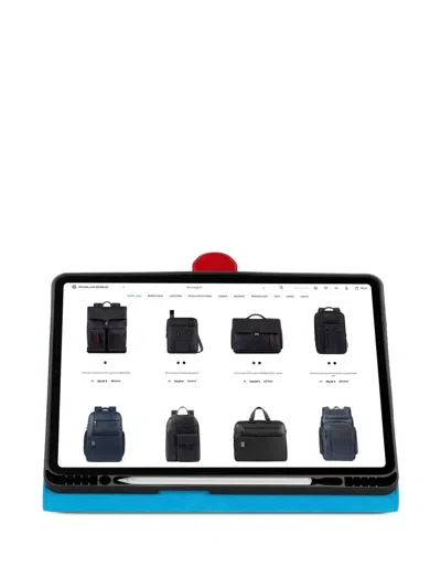 Piquadro Leather Ipad Case Air 13 In Neutral