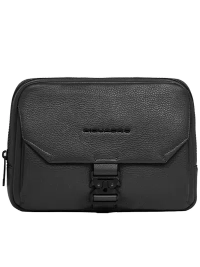 Piquadro Leather Ipad Mini Bags In Black