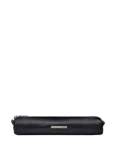 Piquadro Leather Pencil Case In Multi