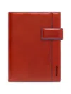 Piquadro Leather Planner In Red