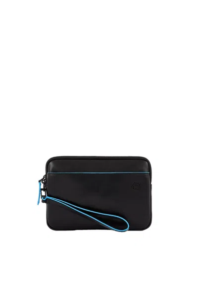 Piquadro Leather Pouch ,smartphone Airtag®connequ® Man  Ac5946b2vr-n Black