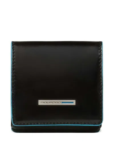 Piquadro Leather Wallet In Black