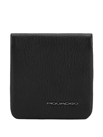 Piquadro Leather Wallet In Pattern