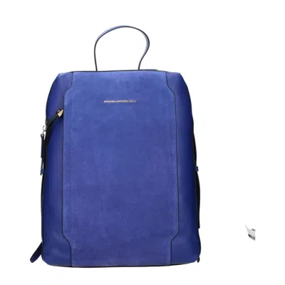 Piquadro Leather Women's Backpack In Blue