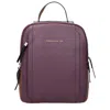 Piquadro Leather Women's Backpacks In Purple