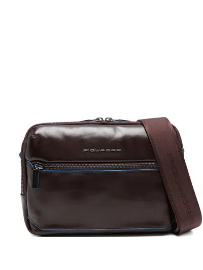 Piquadro Leather Zip-fastening Bag In Brown
