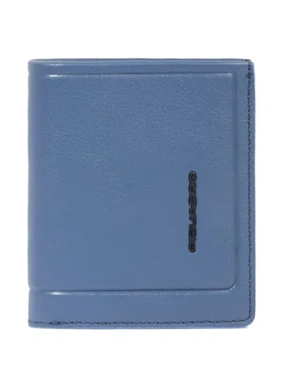 Piquadro Logo-embellishment Wallet In Blue