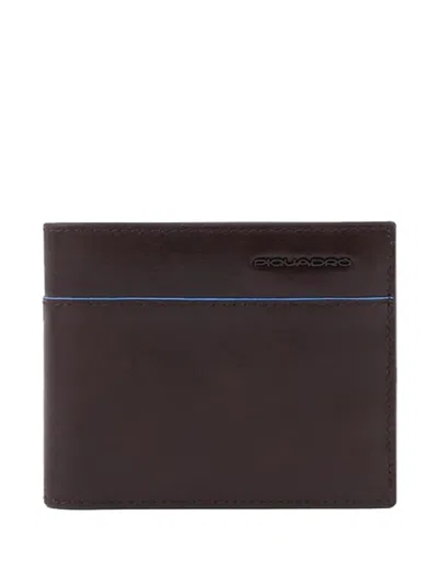 Piquadro Logo-lettering Wallet In Brown