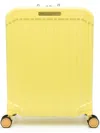 Piquadro Logo-plaque Four-wheels Suitcase In Yellow