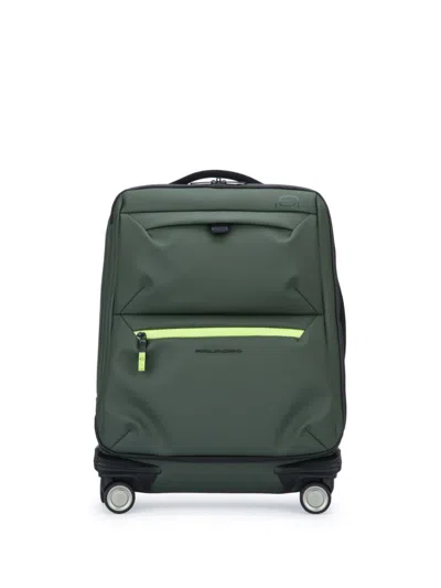 Piquadro Logo-print Trolley In Green