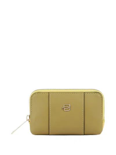 Piquadro Logo-detail Keyholder Case In Brown