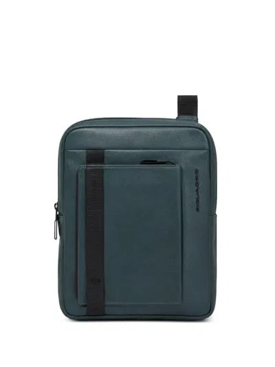 Piquadro 엠보스드 로고 메신저 백 In Green