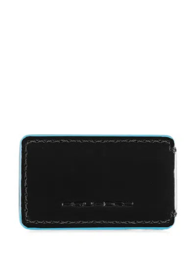 Piquadro Logo-engraved Leather Money Clip In Black