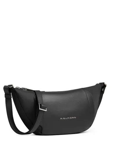 Piquadro Logo-lettering Belt Bag In Black