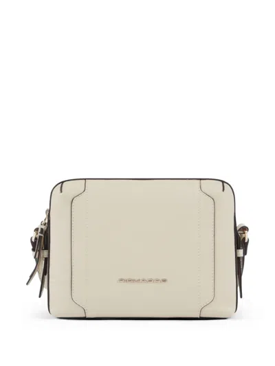 Piquadro Logo-lettering Cross Body Bag In Neutral