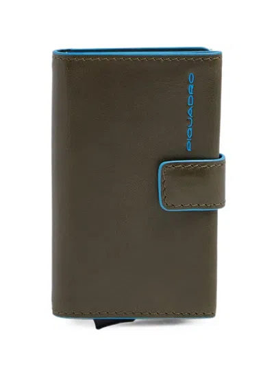 Piquadro Logo-lettering Wallet In Brown