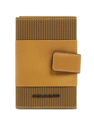 Piquadro Logo-plaque Card Holder In Neutral