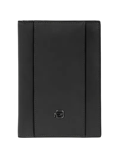 Piquadro Logo-plaque Passport Holder In Red