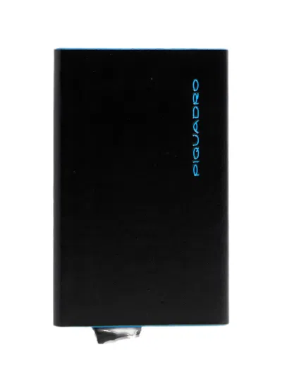 Piquadro Logo-print Card Holder In Black