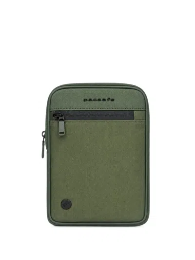 Piquadro Logo-print Zip-fastening Backpack In Green