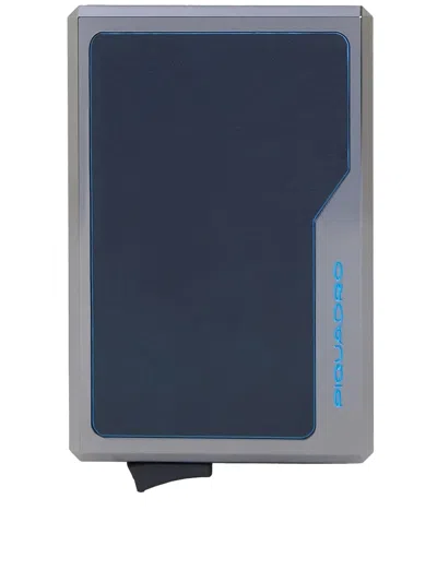 Piquadro Magsafe Credit Card Holder In Blue