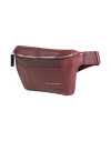 Piquadro Man Belt Bag Burgundy Size - Leather