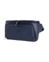 Piquadro Man Belt Bag Navy Size - Cow Leather, Eva (ethylene - Vinyl - Acetate), Nylon, Polyester, M In Blue